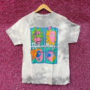 Rick and Morty Infected tiedye Tshirt size medium